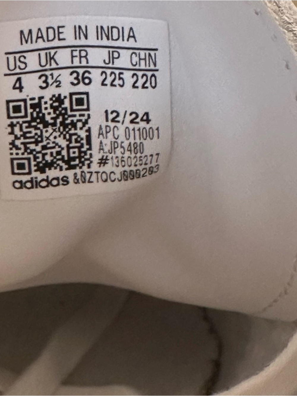 adidas Kids Samba Sneakers - White & Pink size 4 - Picture 9 of 9